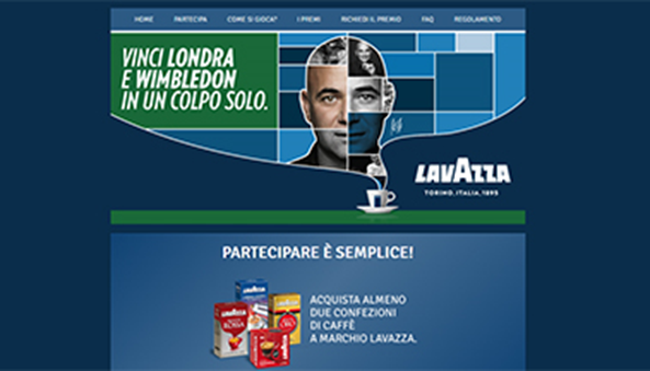 Concorso a premi Lavazza VINCI LONDRA E WIMBLEDON IN UN COLPO SOLO