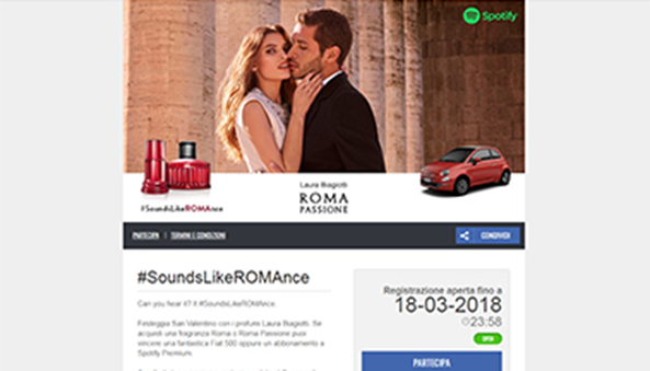 Concorso Facebook #SoundsLikeROMAnce