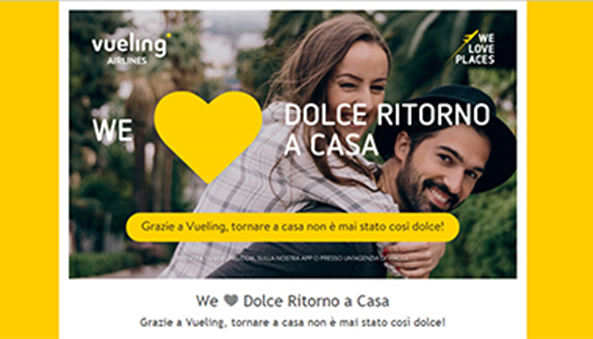 Concorso VUELING AMA UN DOLCE RITORNO