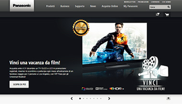 Concorso PANASONIC VINCI UNA VACANZA DA FILM