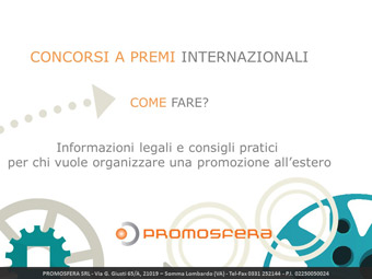 Concorsi a premi internazionali - Come fare? Promosfera