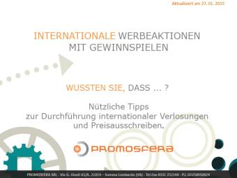 Internationale werbeaktionen mit gewinnspielen – Wussten sie, dass…? Promosfera
