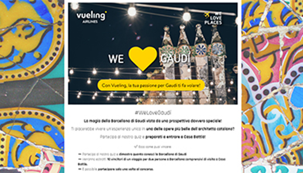 Concorso Vueling WELOVEGAUDI