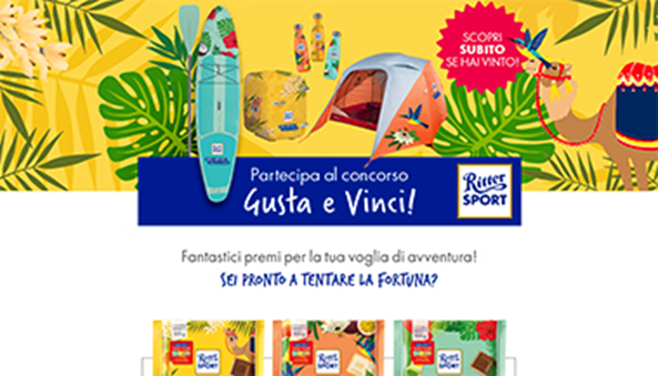 Concorso RITTER SPORT GUSTA E VINCI