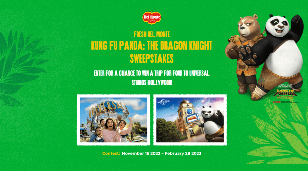 Concorso a premi Del Monte WIN A FAMILY TRIP TO HOLLYWOOD 