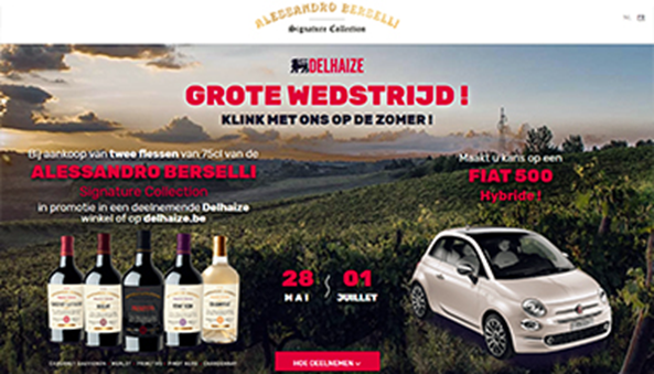 Concorso a premio in Belgio PORTEZ UN TOAST À L'ÉTÉ AVEC NOUS Alma Wines
