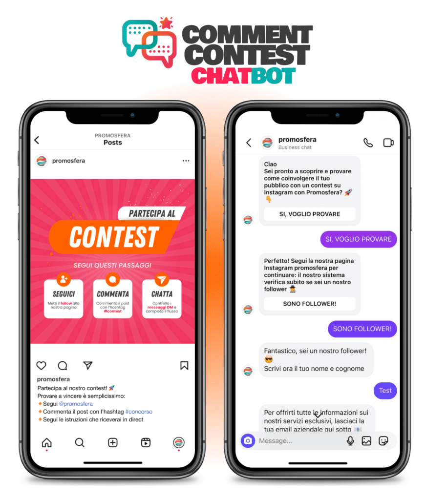 promosfera comment contest chatbot