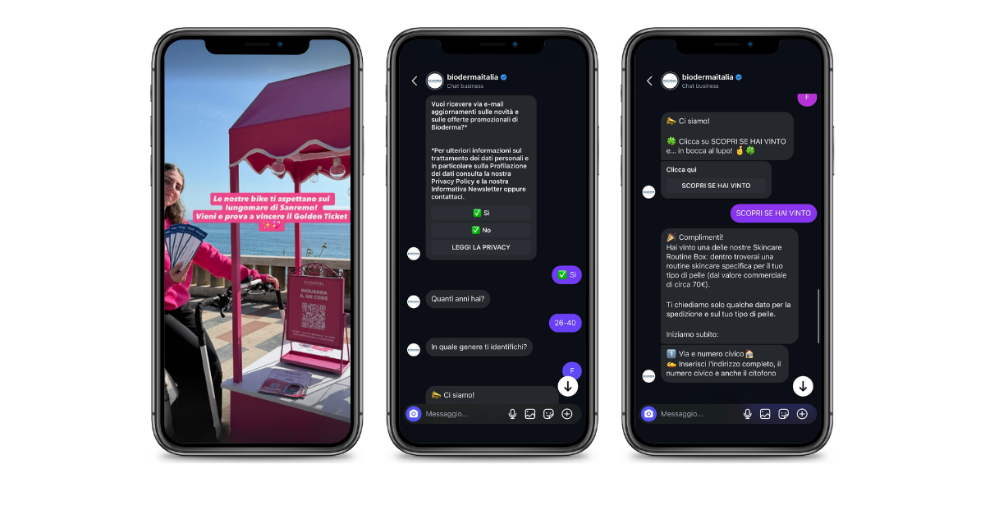 Flusso di partecipazione al contest Bioderma Skincare Remix