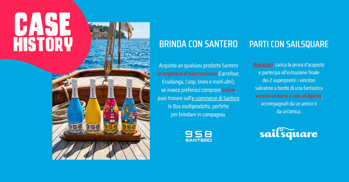 Con il concorso a premi “Brinda e Parti” Santero trasforma un acquisto in un'avventura